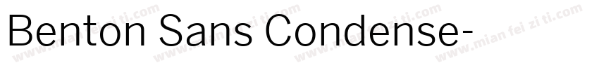 Benton Sans Condense字体转换